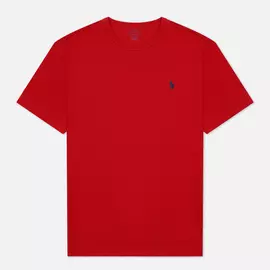 Мужская футболка Polo Ralph Lauren Logo Polo Pony Heavyweight Jersey, цвет красный, размер XXL