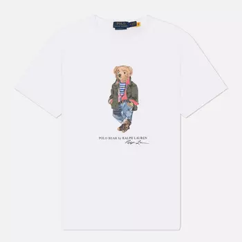 Мужская футболка Polo Ralph Lauren Polo Bear Classic Fit, цвет белый, размер M