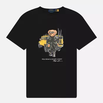 Мужская футболка Polo Ralph Lauren Polo Bear Classic Fit, цвет чёрный, размер XL