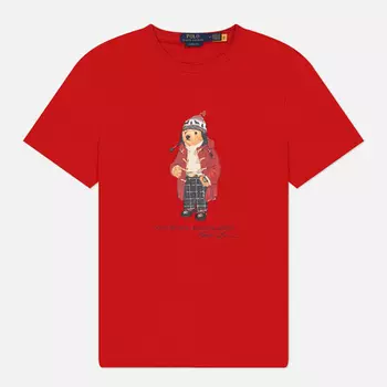 Мужская футболка Polo Ralph Lauren Polo Bear Classic Fit, цвет красный, размер XL