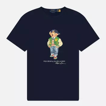 Мужская футболка Polo Ralph Lauren Polo Bear Classic Fit, цвет синий, размер L