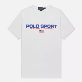 Мужская футболка Polo Ralph Lauren Polo Sport, цвет белый, размер M