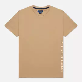 Мужская футболка Polo Ralph Lauren Printed Branding Crew Neck, цвет бежевый, размер XL