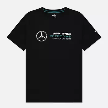 Мужская футболка Puma x Mercedes F1 Logo, цвет чёрный, размер XL
