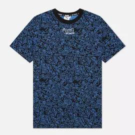 Мужская футболка Puma x Mr Doodle All Over Print, цвет чёрный, размер M