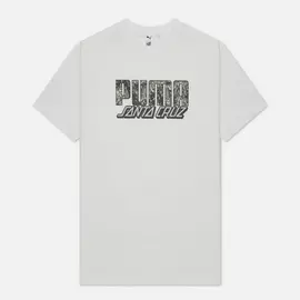 Мужская футболка Puma x Santa Cruz Print, цвет белый, размер S