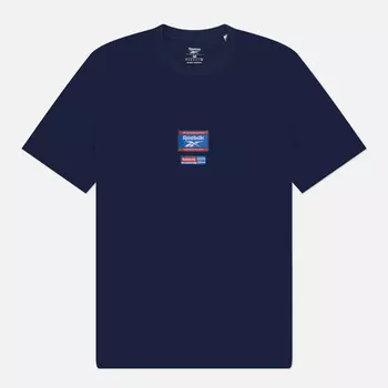 Мужская футболка Reebok Identity Badge, цвет синий, размер XL