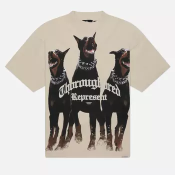 Мужская футболка REPRESENT Thoroughbred Printed, цвет бежевый, размер S