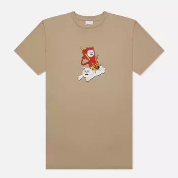 Мужская футболка RIPNDIP Branded, цвет бежевый, размер XL