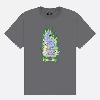 Мужская футболка RIPNDIP Horntail, цвет серый, размер S