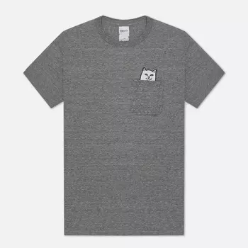 Мужская футболка RIPNDIP Lord Nermal Pocket, цвет серый, размер XXL