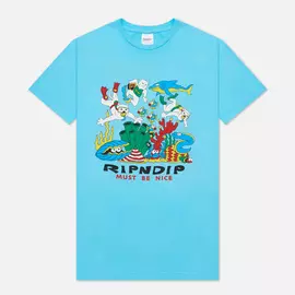 Мужская футболка RIPNDIP Under The Sea, цвет голубой, размер XL