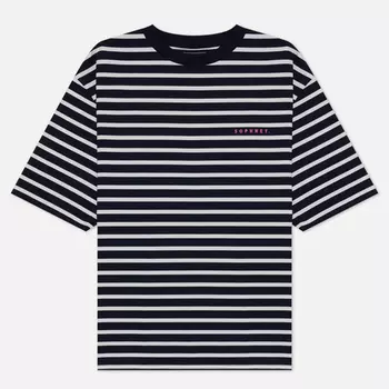 Мужская футболка SOPHNET. Baggy Border, цвет синий, размер S