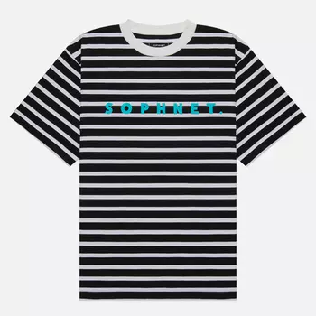 Мужская футболка SOPHNET. Classic Logo Border, цвет чёрный, размер XL