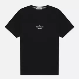 Мужская футболка Stone Island Archivio Project Monobava, цвет чёрный, размер M