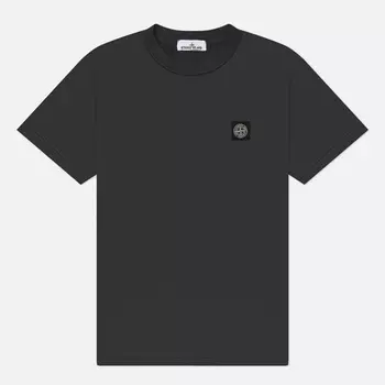 Мужская футболка Stone Island Compass Patch, цвет серый, размер L
