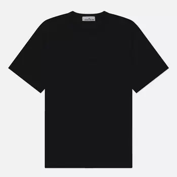 Мужская футболка Stone Island Fissato Treatment, цвет чёрный, размер M