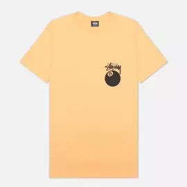 Мужская футболка Stussy 8 Ball Graphic Art, цвет оранжевый, размер M