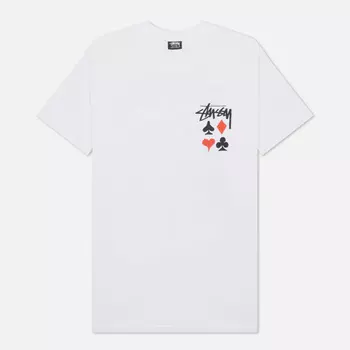 Мужская футболка Stussy Full Deck 2, цвет белый, размер L