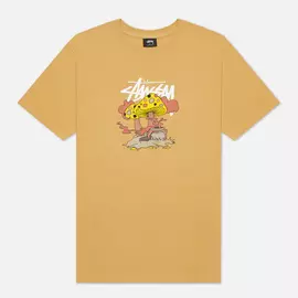 Мужская футболка Stussy Somethings Cookin, цвет бежевый, размер XXL