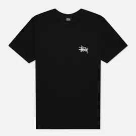Мужская футболка Stussy SS Basic Stussy, цвет чёрный, размер XXXL