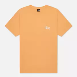 Мужская футболка Stussy SS Basic Stussy, цвет оранжевый, размер XXXL