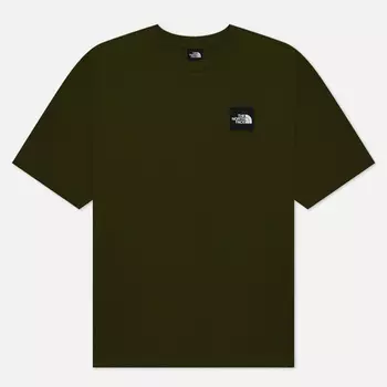 Мужская футболка The North Face Never Stop Exploring Patch, цвет оливковый, размер XXL
