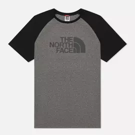 Мужская футболка The North Face Raglan Easy, цвет серый, размер M