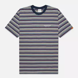 Мужская футболка thisisneverthat L-Logo Striped, цвет синий, размер XL