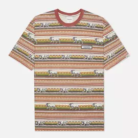 Мужская футболка thisisneverthat Printed Lion Stripe, цвет красный, размер XL