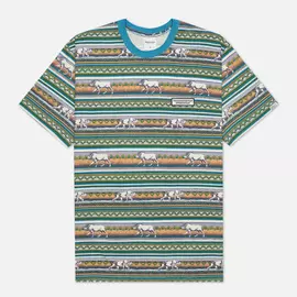 Мужская футболка thisisneverthat Printed Lion Stripe, цвет зелёный, размер M