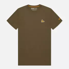 Мужская футболка Timberland Boot Logo, цвет оливковый, размер XXXL