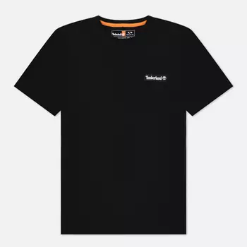 Мужская футболка Timberland Heavyweight Woven Badge, цвет чёрный, размер XXL