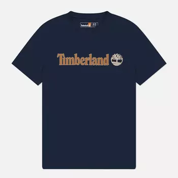 Мужская футболка Timberland Kennebec River Linear Logo, цвет синий, размер L