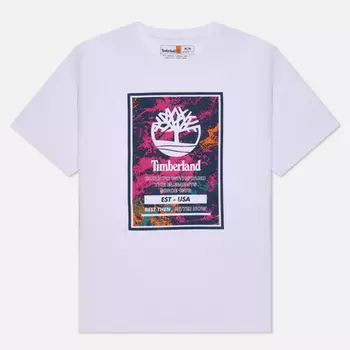 Мужская футболка Timberland Printed Logo, цвет белый, размер M
