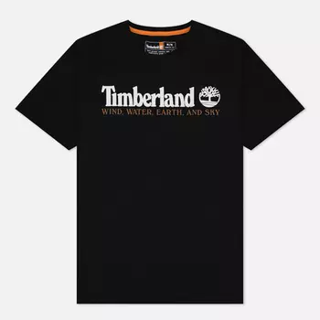 Мужская футболка Timberland Wind Water Earth And Sky, цвет чёрный, размер M