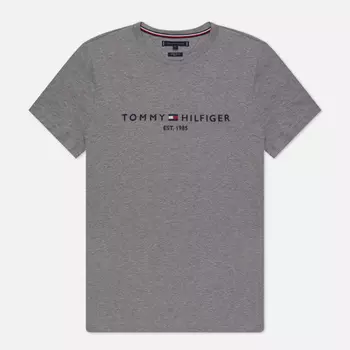Мужская футболка Tommy Hilfiger Core Tommy Logo, цвет серый, размер XL