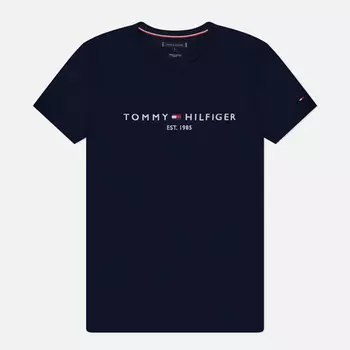 Мужская футболка Tommy Hilfiger Core Tommy Logo, цвет синий, размер S