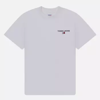 Мужская футболка Tommy Jeans Relaxed Mock Neck, цвет белый, размер XL