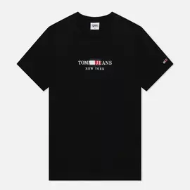 Мужская футболка Tommy Jeans Timeless Tommy 1, цвет чёрный, размер XXL
