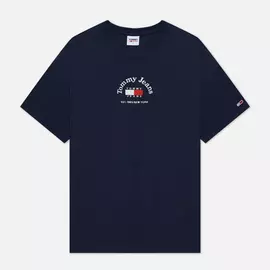 Мужская футболка Tommy Jeans Timeless Tommy 2, цвет синий, размер L