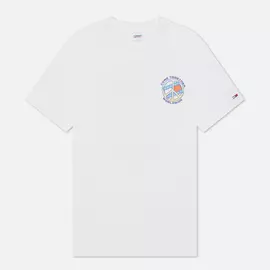 Мужская футболка Tommy Jeans Together World Peace, цвет белый, размер S