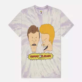 Мужская футболка Tommy Jeans x Beavis And Butthead Graphic 1, цвет фиолетовый, размер S