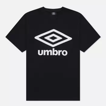 Мужская футболка Umbro FW Large Logo, цвет чёрный, размер S