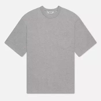 Мужская футболка Uniform Bridge Heavyweight Pocket, цвет серый, размер L