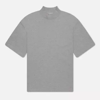 Мужская футболка Uniform Bridge Mock Neck Pocket, цвет серый, размер L