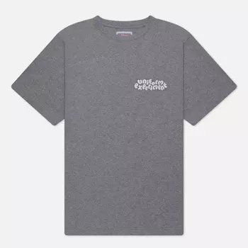 Мужская футболка uniform experiment Insane Monochrome Wide Turtle, цвет серый, размер XL
