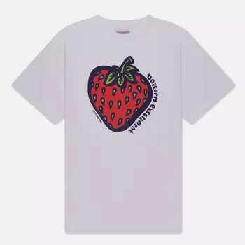 Мужская футболка uniform experiment Insane Wide Strawberry, цвет белый, размер XL