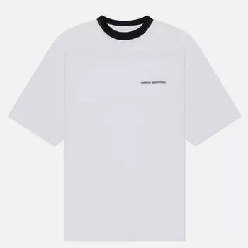 Мужская футболка uniform experiment Trim Color Baggy, цвет белый, размер S