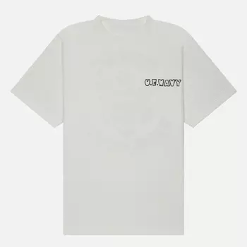 Мужская футболка uniform experiment x Koichi Yairi U.E. Navy Waffle, цвет белый, размер M